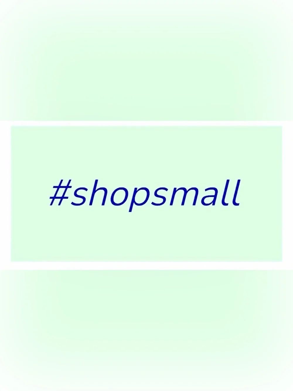50 STICKERS - 2.25” x 1.25” - #SHOPSMALL